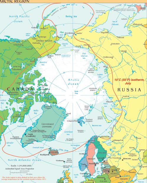 Arctic Region Map