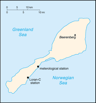 Map of Jan Mayen